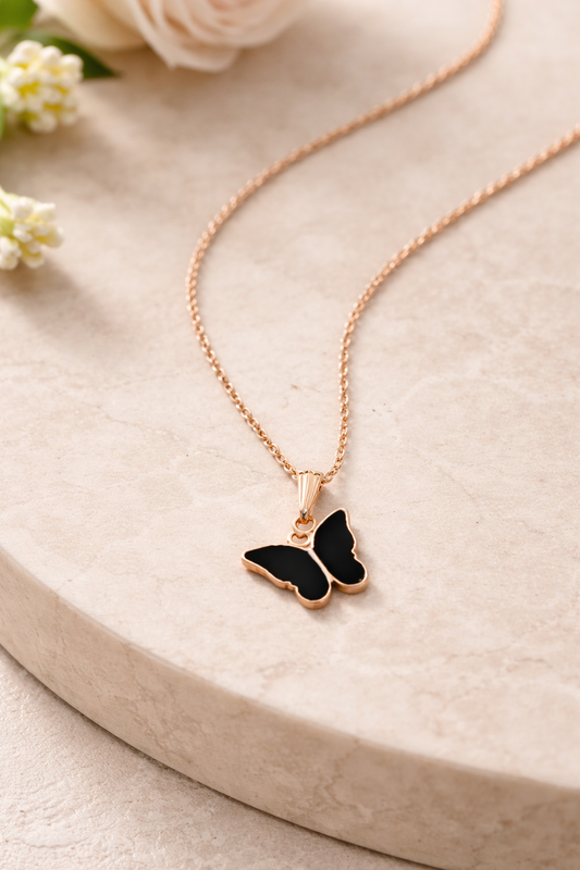Rose Gold Butterfly Shape