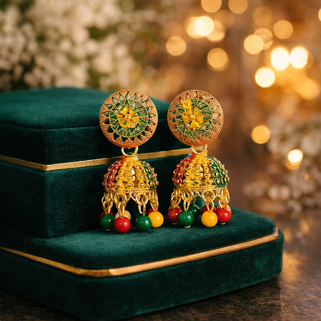 Multi-Shade Jhumki