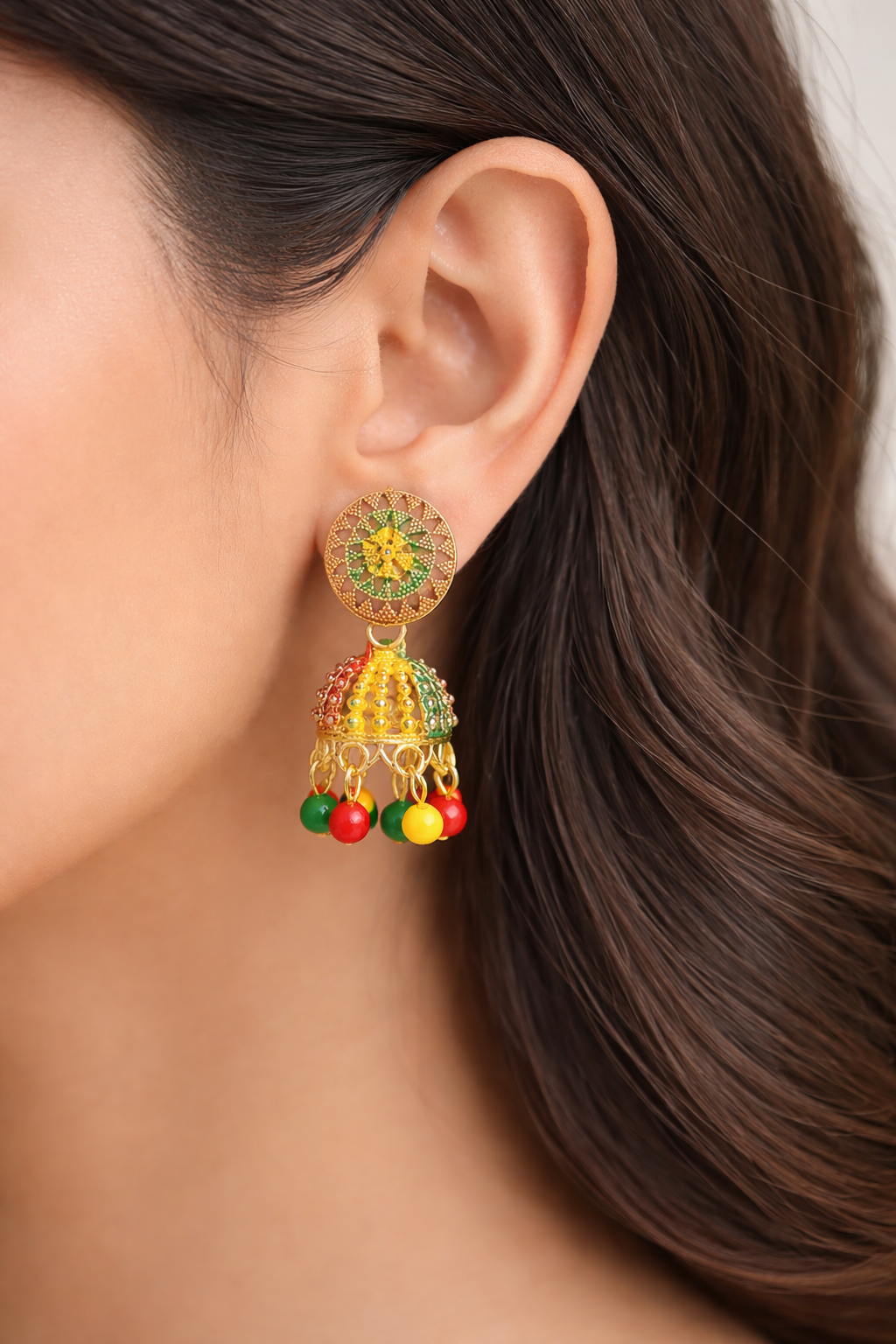 Multi-Shade Jhumki
