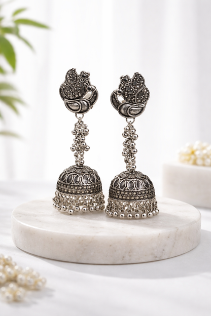 Silver Jhumki