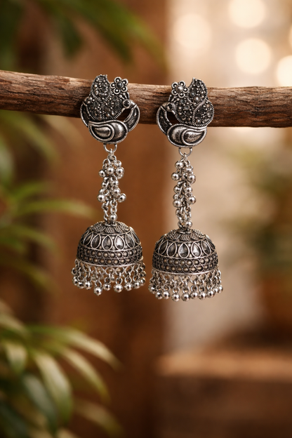 Silver Jhumki