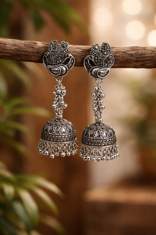 Silver Jhumki