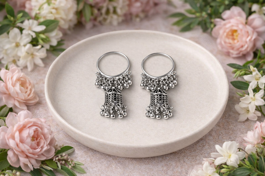 Silver Jhumki